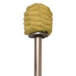 MoonBlaze fire-breathing torch head with beige sponge and silver shaft