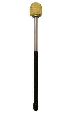 MoonBlaze fire-breathing torch with beige sponge flame and silver handle