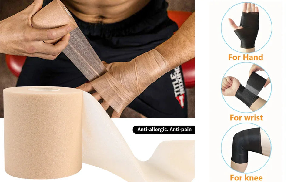 Foam Pre-Wrap Athletic Tape — Colorful Soft Sports Bandage