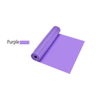 Purple resistance band roll, smooth elastic sheet coiled with a rolled edge