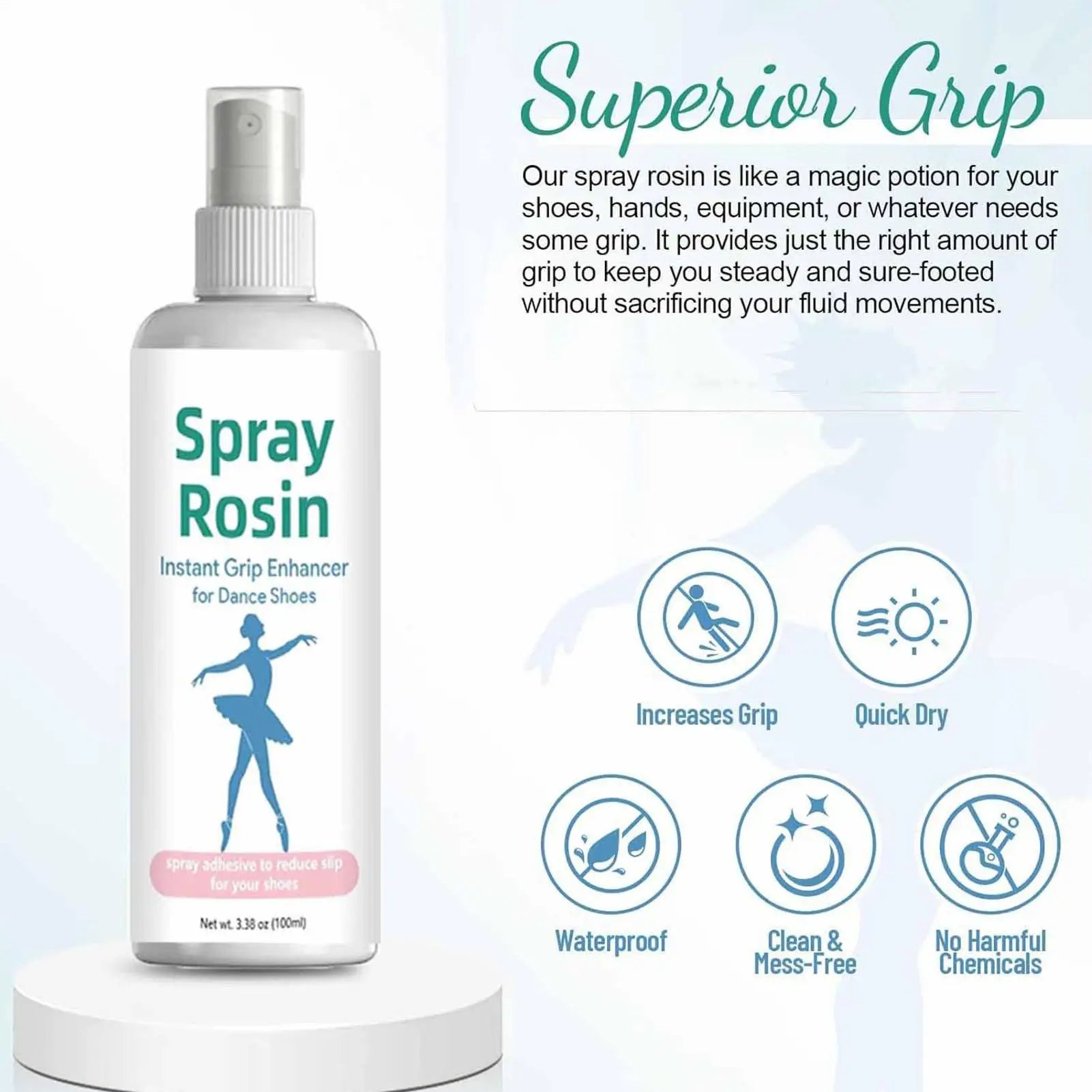 Aerial Grip Spray — Rosin-Based Non-Slip Hand & Shoe Grip