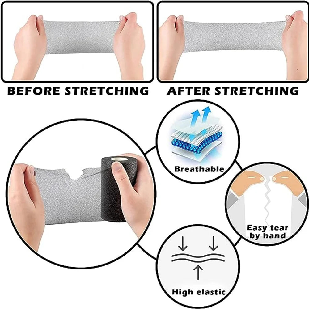 Foam Pre-Wrap Athletic Tape — Colorful Soft Sports Bandage