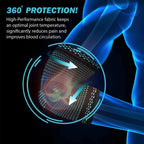 Elbow guard protection graphic with padded mesh sleeve and highlighted cushioning area